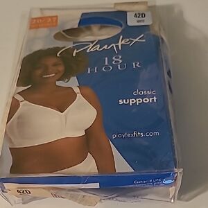Playtex White Classic Support Bra